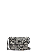 Kadın Gri Uzun Askılı Desenli Çapraz Çanta | Derimod Kadın Gri Uzun Askılı Desenli Çapraz Çanta | Derimod