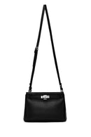 Kadın Siyah Uzun Askılı Çapraz Çanta | Derimod Kadın Siyah Uzun Askılı Çapraz Çanta | Derimod