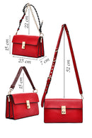 Kadın Kırmızı Uzun Askılı Çapraz Çanta | Derimod Kadın Kırmızı Uzun Askılı Çapraz Çanta | Derimod