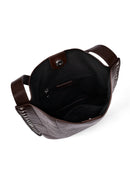 Kadın Kahverengi Baskılı Omuz Çantası | Derimod Kadın Kahverengi Baskılı Omuz Çantası | Derimod