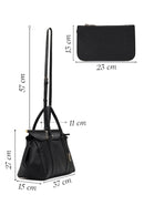 Women's Black Long Strap Classic Shoulder Bag | Derimod Women's Black Long Strap Classic Shoulder Bag | Derimod