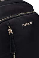 Kadın Siyah Kumaş Sırt Çantası | Derimod Kadın Siyah Kumaş Sırt Çantası | Derimod