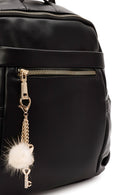 Women's Black Accessory Detailed Backpack | Derimod Women's Black Accessory Detailed Backpack | Derimod