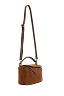 Kadın Camel Uzun Askılı Süet Çapraz Çanta | Derimod Kadın Camel Uzun Askılı Süet Çapraz Çanta | Derimod