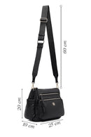 Kadın Siyah Uzun Askılı Çapraz Çanta | Derimod Kadın Siyah Uzun Askılı Çapraz Çanta | Derimod