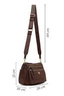 Women's Brown Long Strap Crossbody Bag | Derimod Women's Brown Long Strap Crossbody Bag | Derimod