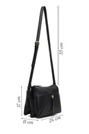 Women's Black Long Strap Crossbody Bag | Derimod Women's Black Long Strap Crossbody Bag | Derimod