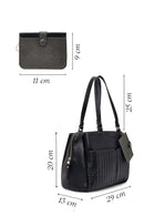 Women's Black Long Strap Shoulder Bag | Derimod Women's Black Long Strap Shoulder Bag | Derimod