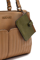 Women's Taupe Long Strap Shoulder Bag | Derimod Women's Taupe Long Strap Shoulder Bag | Derimod