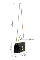 Women's Black Long Chain Strap Patent Leather Mini Classic Evening Shoulder Bag | Derimod Women's Black Long Chain Strap Patent Leather Mini Classic Evening Shoulder Bag | Derimod