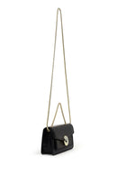 Women's Black Long Chain Strap Patent Leather Mini Classic Evening Shoulder Bag | Derimod Women's Black Long Chain Strap Patent Leather Mini Classic Evening Shoulder Bag | Derimod