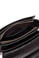 Women's Black Long Strap Printed Shoulder Bag | Derimod Women's Black Long Strap Printed Shoulder Bag | Derimod