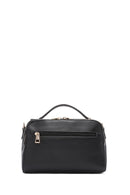 Women's Black Long Strapped Printed Shoulder Bag | Derimod Women's Black Long Strapped Printed Shoulder Bag | Derimod