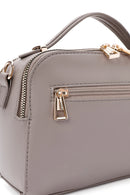 Women's Taupe Long Strap Printed Shoulder Bag | Derimod Women's Taupe Long Strap Printed Shoulder Bag | Derimod