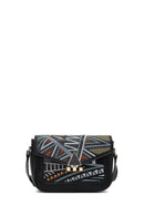 Kadın Siyah Baskılı Çapraz Çanta | Derimod Kadın Siyah Baskılı Çapraz Çanta | Derimod