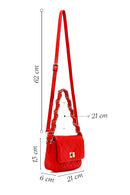 Woman Red Long Strap Quilted Shoulder Bag | Derimod Woman Red Long Strap Quilted Shoulder Bag | Derimod
