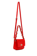 Woman Red Long Strap Quilted Shoulder Bag | Derimod Woman Red Long Strap Quilted Shoulder Bag | Derimod