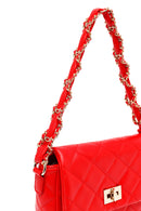 Woman Red Long Strap Quilted Shoulder Bag | Derimod Woman Red Long Strap Quilted Shoulder Bag | Derimod