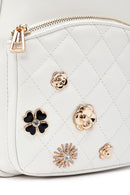 Kadın Beyaz Aksesuarlı Kapitone Sırt Çantası | Derimod Kadın Beyaz Aksesuarlı Kapitone Sırt Çantası | Derimod