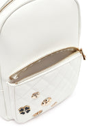 Kadın Beyaz Aksesuarlı Kapitone Sırt Çantası | Derimod Kadın Beyaz Aksesuarlı Kapitone Sırt Çantası | Derimod