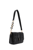 Kadın Siyah Uzun Askılı Örgü Çapraz Çanta | Derimod Kadın Siyah Uzun Askılı Örgü Çapraz Çanta | Derimod