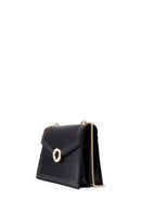 Woman Black Long Strap Classic Shoulder Bag | Derimod Woman Black Long Strap Classic Shoulder Bag | Derimod