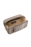 Women's Taupe Long Strapped Printed Crossbody Bag | Derimod Women's Taupe Long Strapped Printed Crossbody Bag | Derimod