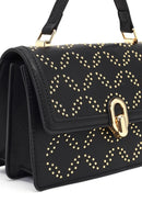 Women's Black Stone Long Strap Shoulder Bag | Derimod Women's Black Stone Long Strap Shoulder Bag | Derimod