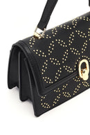 Women's Black Stone Long Strap Shoulder Bag | Derimod Women's Black Stone Long Strap Shoulder Bag | Derimod