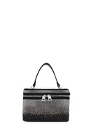 Women's Black Stone Long Strap Mini Evening Bag | Derimod Women's Black Stone Long Strap Mini Evening Bag | Derimod