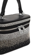 Women's Black Stone Long Strap Mini Evening Bag | Derimod Women's Black Stone Long Strap Mini Evening Bag | Derimod