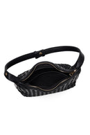 Women's Black Long Strapped Braided Mini Shoulder Bag | Derimod Women's Black Long Strapped Braided Mini Shoulder Bag | Derimod