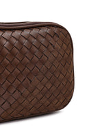 Kadın Kahverengi Uzun Askılı Örgü Çapraz Çanta | Derimod Kadın Kahverengi Uzun Askılı Örgü Çapraz Çanta | Derimod