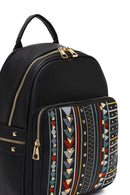 Kadın Siyah Baskılı Sırt Çantası | Derimod Kadın Siyah Baskılı Sırt Çantası | Derimod