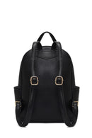 Women's Black Patterned Backpack | Derimod Women's Black Patterned Backpack | Derimod