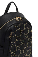Women's Black Patterned Backpack | Derimod Women's Black Patterned Backpack | Derimod
