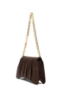 Women's Brown Chain Strap Classic Shoulder Bag | Derimod Women's Brown Chain Strap Classic Shoulder Bag | Derimod