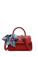 Woman Burgundy Long Strap Quilted Mini Crossbody Bag | Derimod Woman Burgundy Long Strap Quilted Mini Crossbody Bag | Derimod