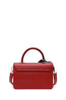 Woman Burgundy Long Strap Quilted Mini Crossbody Bag | Derimod Woman Burgundy Long Strap Quilted Mini Crossbody Bag | Derimod