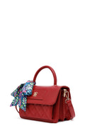 Woman Burgundy Long Strap Quilted Mini Crossbody Bag | Derimod Woman Burgundy Long Strap Quilted Mini Crossbody Bag | Derimod