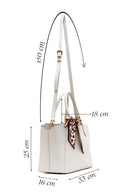 Kadın Vizon Uzun Askılı Aksesuarlı Kol Çantası | Derimod Kadın Vizon Uzun Askılı Aksesuarlı Kol Çantası | Derimod