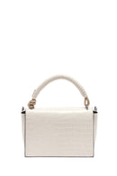 Kadın Bej Uzun Askılı Kroko Desenli Çapraz Çanta | Derimod Kadın Bej Uzun Askılı Kroko Desenli Çapraz Çanta | Derimod