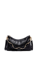 Woman Black Long Strap Shoulder Bag | Derimod Woman Black Long Strap Shoulder Bag | Derimod