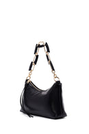 Woman Black Long Strap Shoulder Bag | Derimod Woman Black Long Strap Shoulder Bag | Derimod