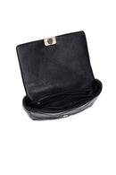 Woman Black Long Strap Quilted Crossbody Bag | Derimod Woman Black Long Strap Quilted Crossbody Bag | Derimod