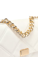 Kadın Krem Uzun Askılı Kapitone Çapraz Çanta | Derimod Kadın Krem Uzun Askılı Kapitone Çapraz Çanta | Derimod