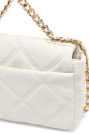 Kadın Krem Uzun Askılı Kapitone Çapraz Çanta | Derimod Kadın Krem Uzun Askılı Kapitone Çapraz Çanta | Derimod