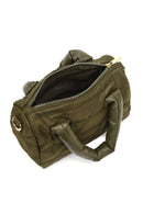 Women's Khaki Long Strap Charm Fabric Shoulder Bag | Derimod Women's Khaki Long Strap Charm Fabric Shoulder Bag | Derimod