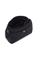 Women's Black Long Strap Fabric Crossbody Bag | Derimod Women's Black Long Strap Fabric Crossbody Bag | Derimod