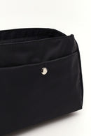 Women's Black Long Strap Fabric Crossbody Bag | Derimod Women's Black Long Strap Fabric Crossbody Bag | Derimod